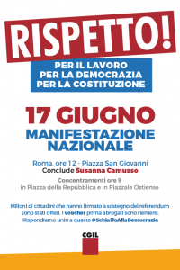 manifestazione 17 giugno e appello #schiaffodemocrazia