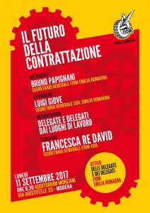 Il futuro della contrattazione, Attivo regionale regionale Fiom 7.9.17