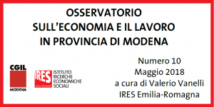 Modena, rapporto Ires 2018 - numero 10