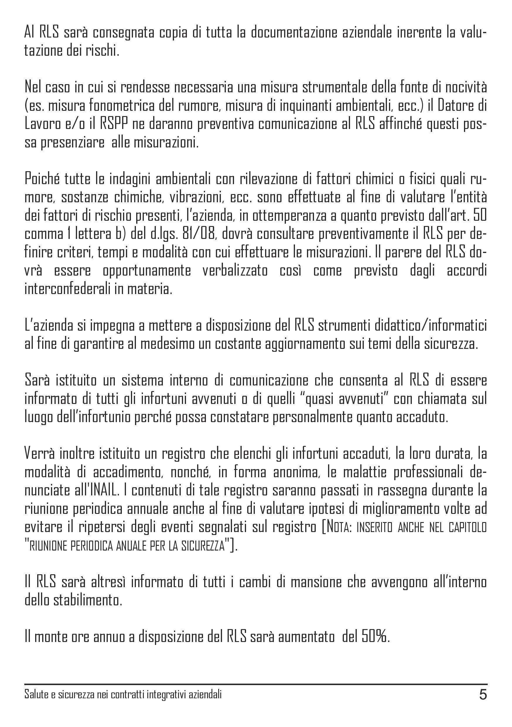 Linee guida Cgil Modena contrattazione salute e sicurezza sul lavoro