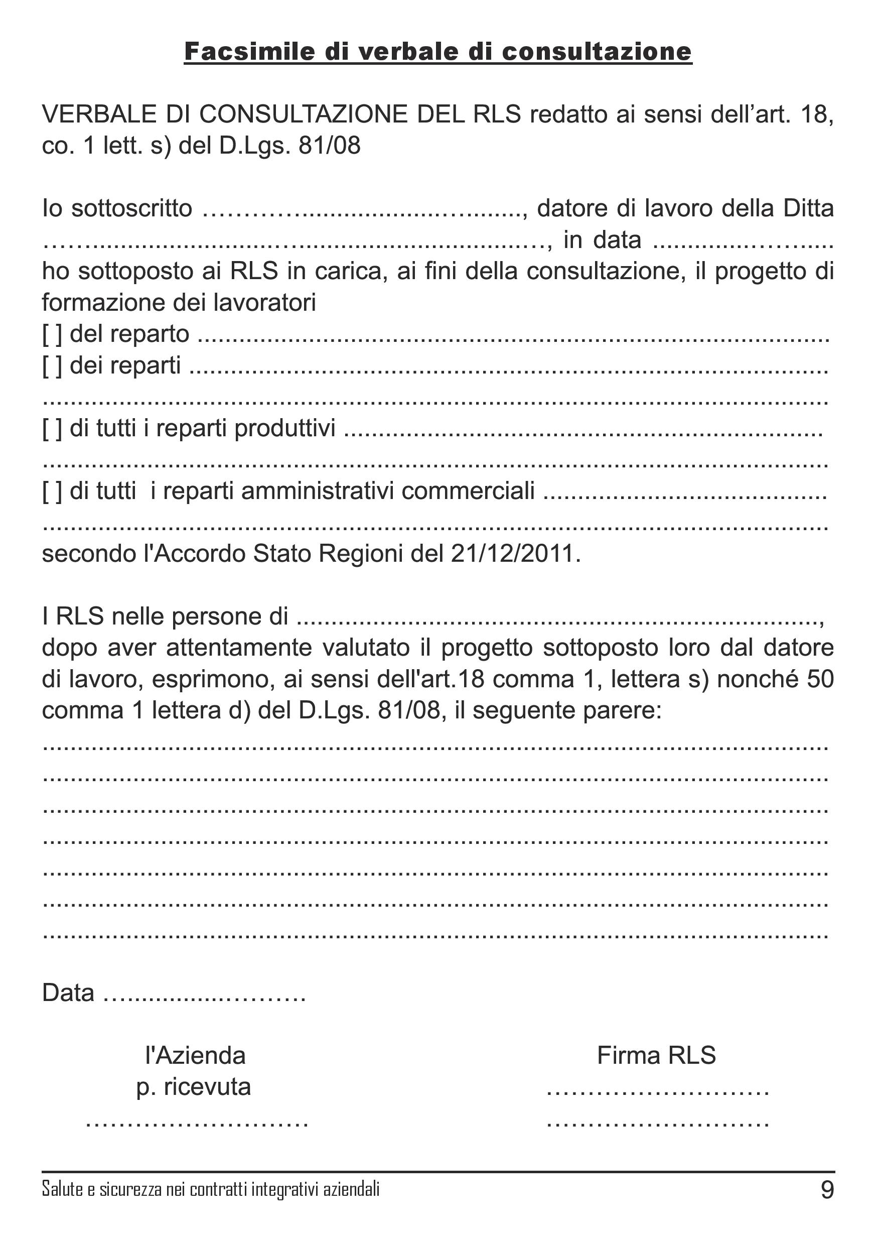 Linee guida Cgil Modena contrattazione salute e sicurezza sul lavoro