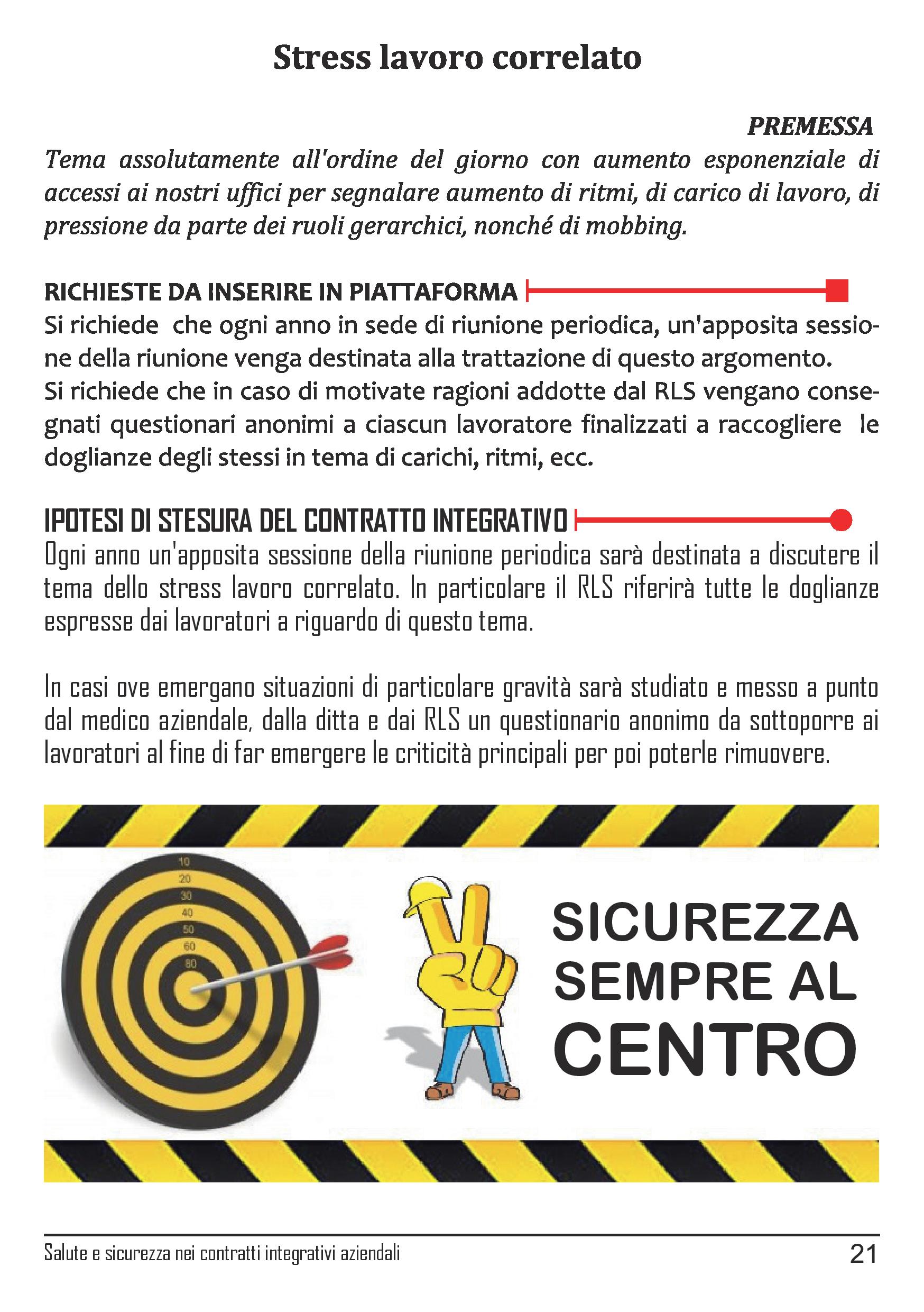 Linee guida Cgil Modena contrattazione salute e sicurezza sul lavoro