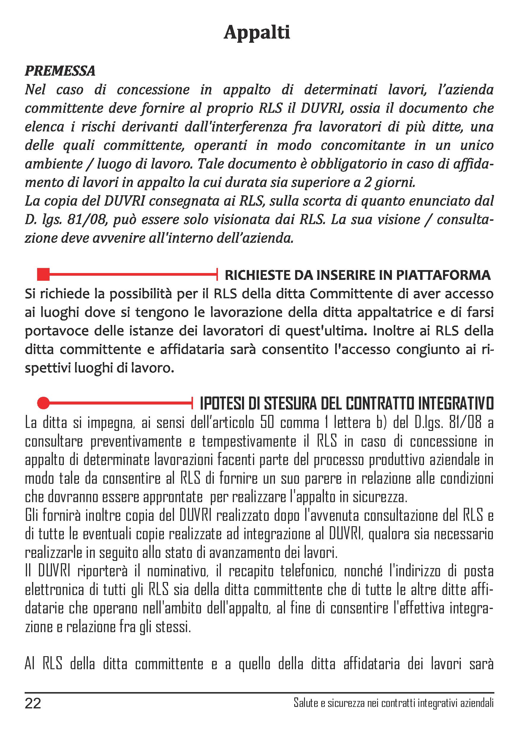 Linee guida Cgil Modena contrattazione salute e sicurezza sul lavoro