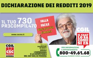 Csc - Caaf Cgil Modena - Campagna fiscale 2019