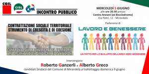 Mirandola candidati sindaco ballotaggio 9.6.19