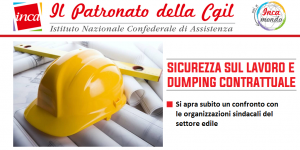 Patronato Inca Cgil nazionale - Sicurezza sul lavoro e dumping contrattuale