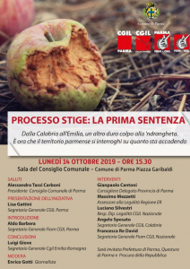 processo Stige, incontro Parma 14.10