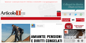 Radioarticolo1 - Amianto: pensioni e diritti congelati