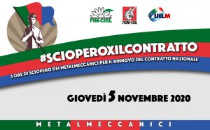 sciopero metalmeccanici 5 novembre 2020