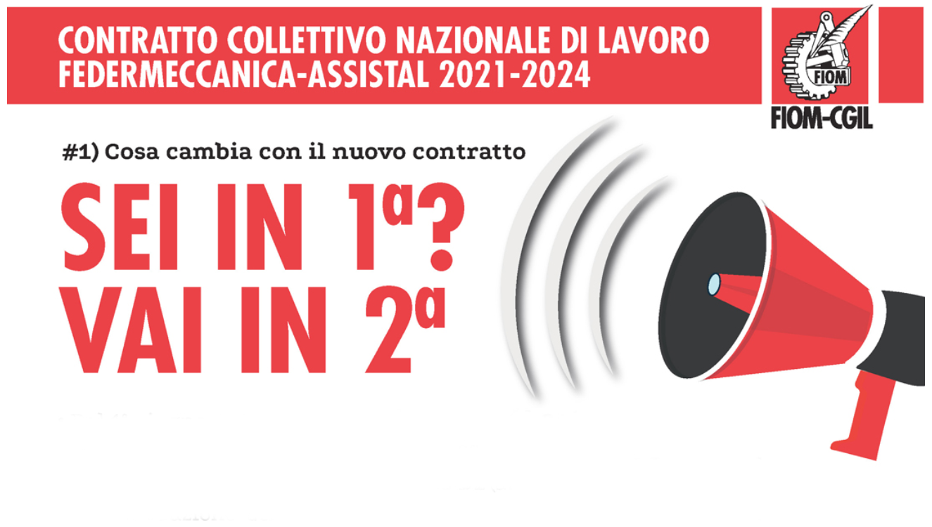 CCNL Metalmeccanici - Eliminata la 1a categoria, nuovo livello D1 - 5/2/2021