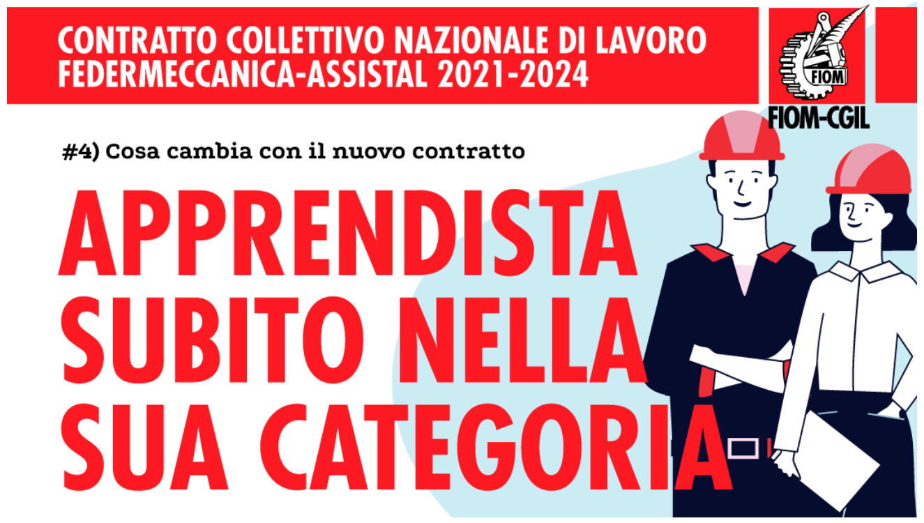 CCNL Metalmeccanici - Apprendista subito nella sua categoria - 5/2/2021