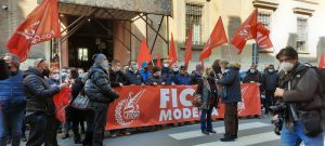 Centro Alesatura Vignola, manifestazione Tribunale Modena, 25.2.22