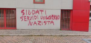 aggressione Cgil 5.5.22