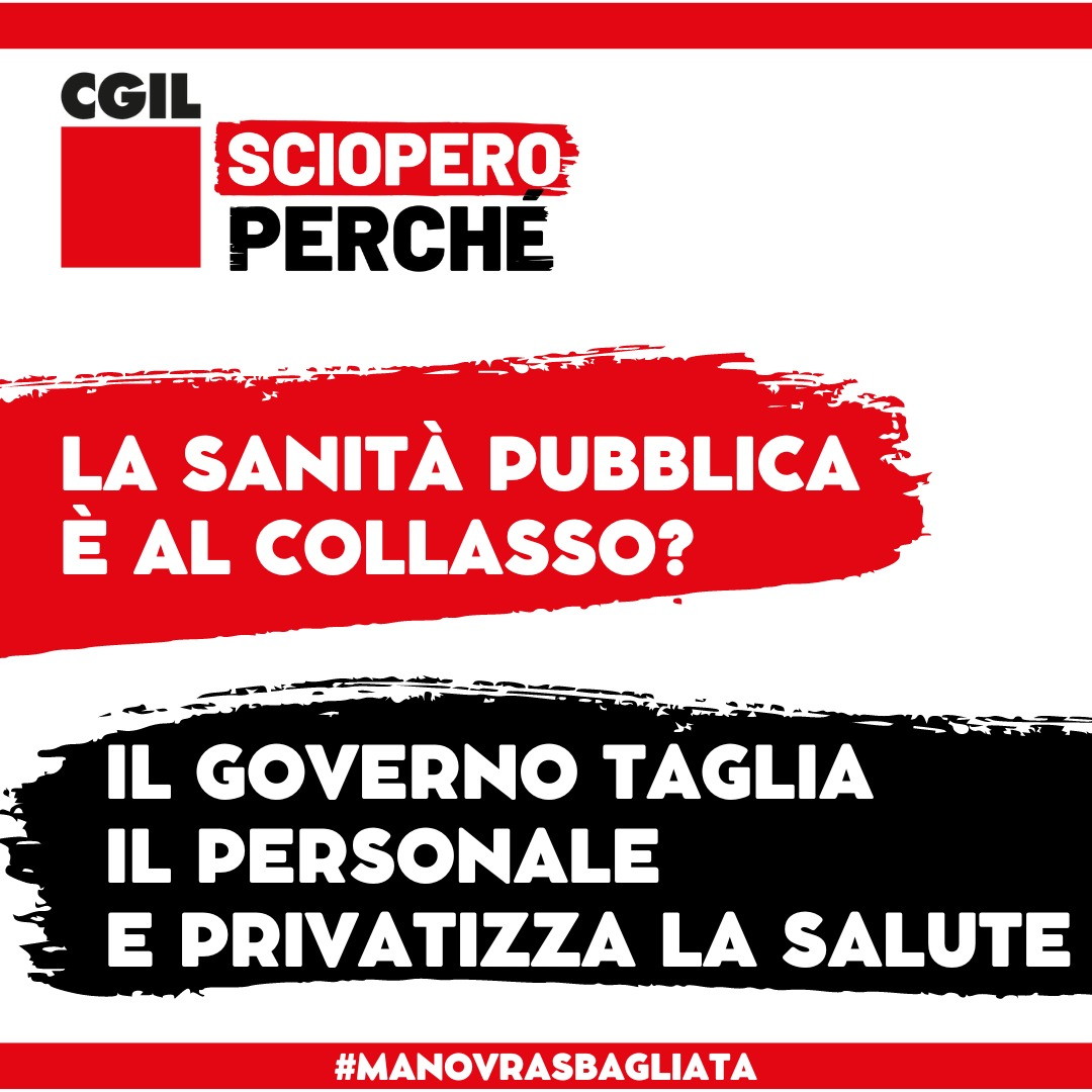 No ad una legge finanziaria sbagliata! 16 dicembre 2022 sciopero generale!