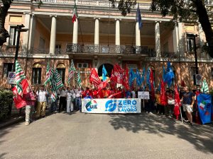 basta morti sul lavoro, presidio 14.7.23