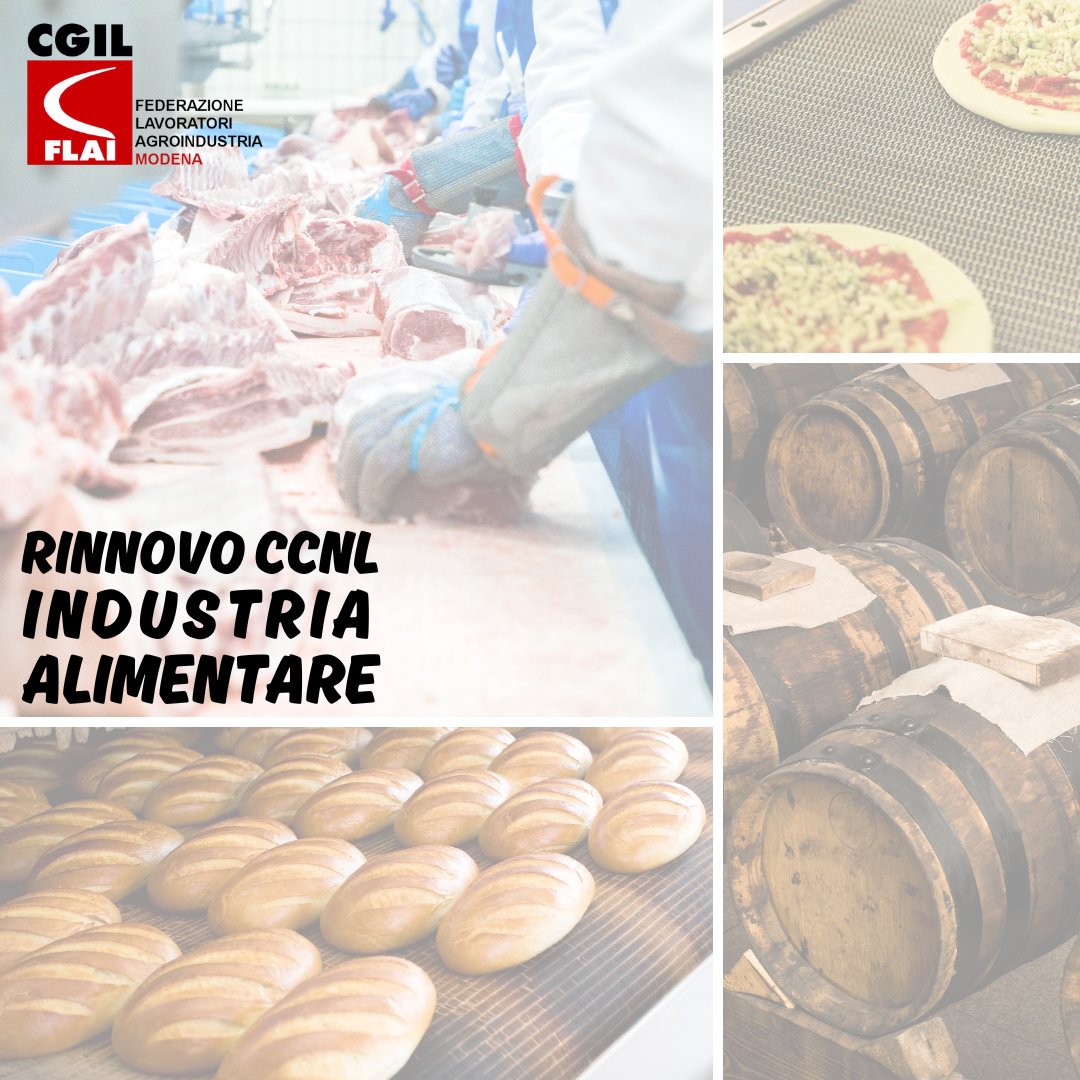 rinnovo ccnl industria alimentare 20232027 CGIL Modena