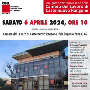 Camera del Lavoro Castelnuovo inaugurazione 6.4.24