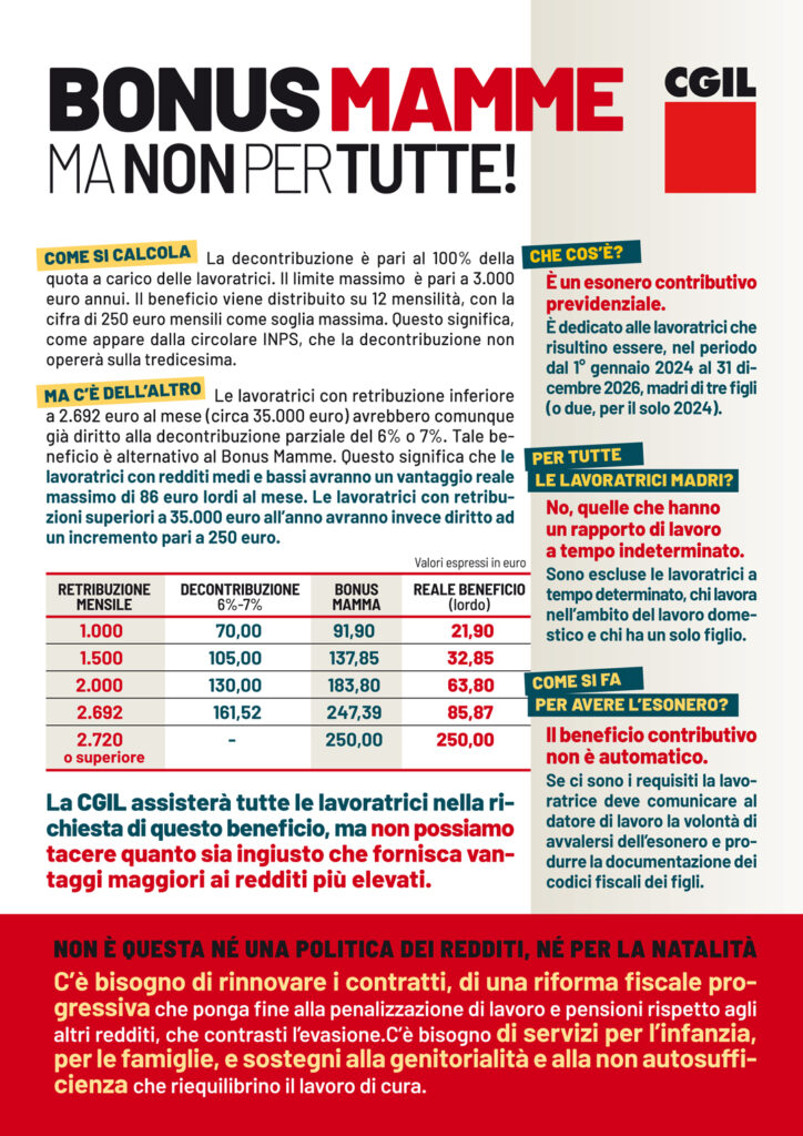 esonero contributi lavoratrice madre con almeno 3 figli