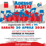 Adesso basta! Manifestazione nazionale di Cgil e Uil il 20 aprile a Roma
