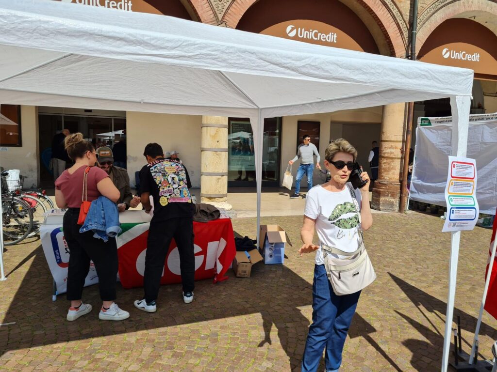 Per il lavoro ci metto la firma. Referendum popolari 2025 - Carpi 11/5/2025