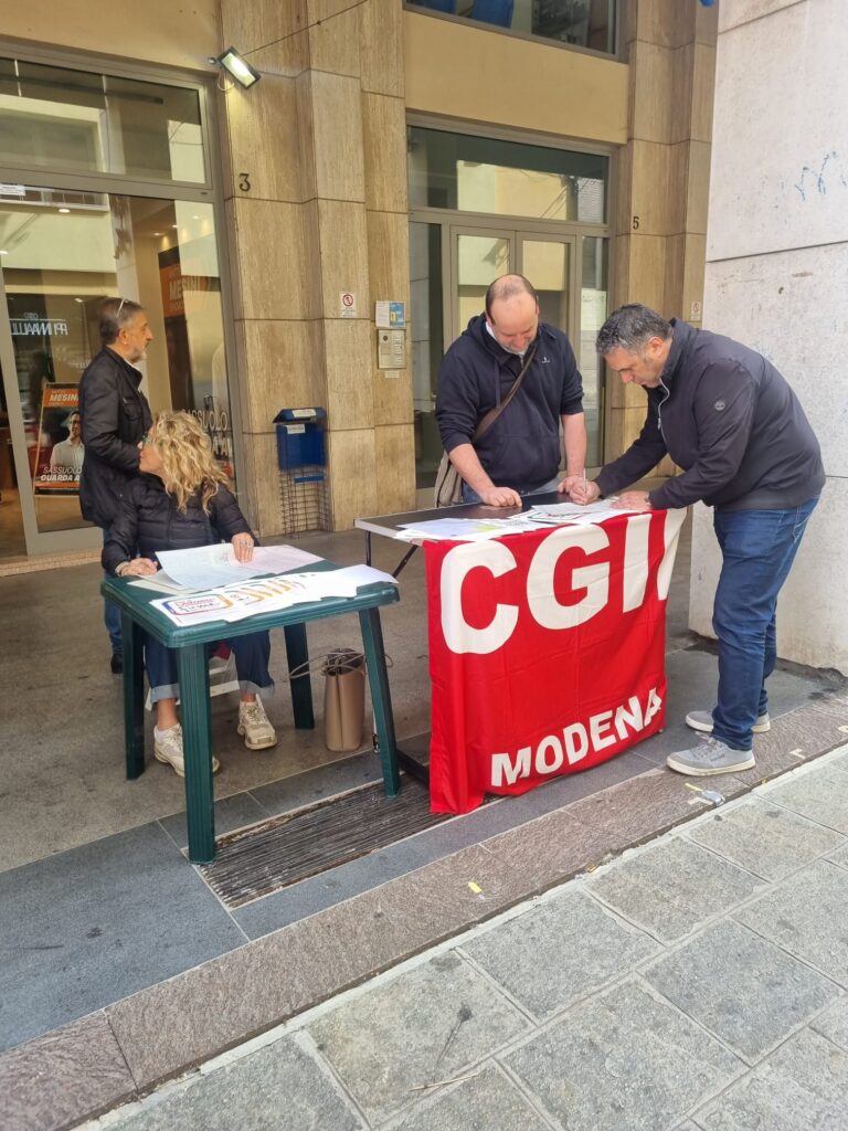 Per il lavoro ci metto la firma. Referendum popolari 2025 - Sassuolo, 14/5/2025