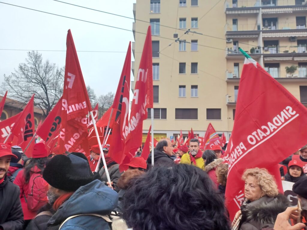 Sciopero genere di Cgil e Uil del 29 novembre 2024 - Manifestazione a Bologna