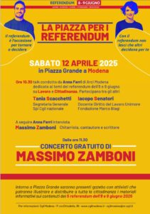 La piazza per i Referendum - Modena, 12 aprile 2025