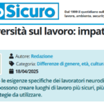 PuntoSicuro - Neurodiversità sul lavoro: impatto sulla SSL