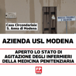 Azienda Usl Modena, aperto lo stato di agitazione degli infermieri della medicina penitenziaria - 24/5/2025