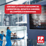 Azienda Ospedaliero Universitaria di Modena, continua lo stato di agitazione dei lavoratori del reparto di chirurgia di Baggiovara. Il sindacato denuncia pressioni ai lavoratori