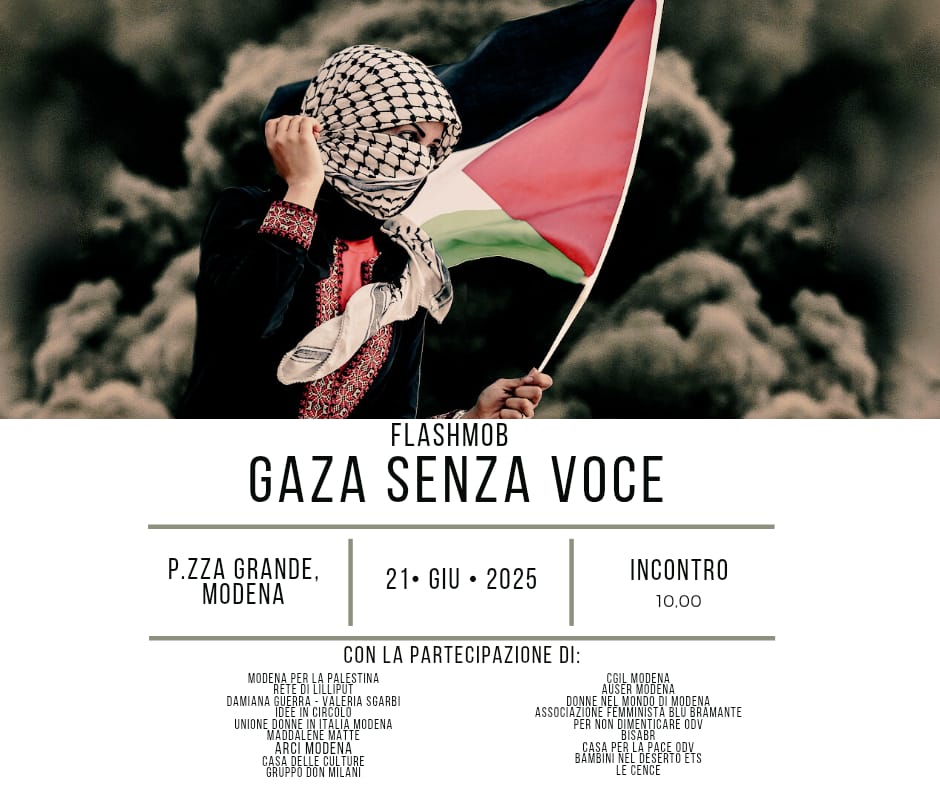 Gaza senza voce, 21.6.25