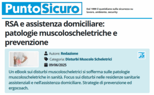 PuntoSicuro - RSA e assistenza domiciliare: patologie muscoloscheletriche e prevenzione