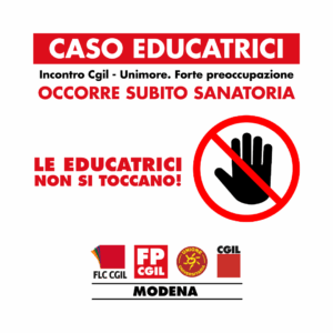Laurea in scienze dell’educazione, incontro sindacato-Unimore, forte preoccupazione, serve sanatoria