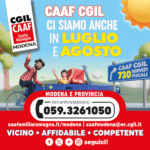 Caaf Cgil Modena aperti in estate