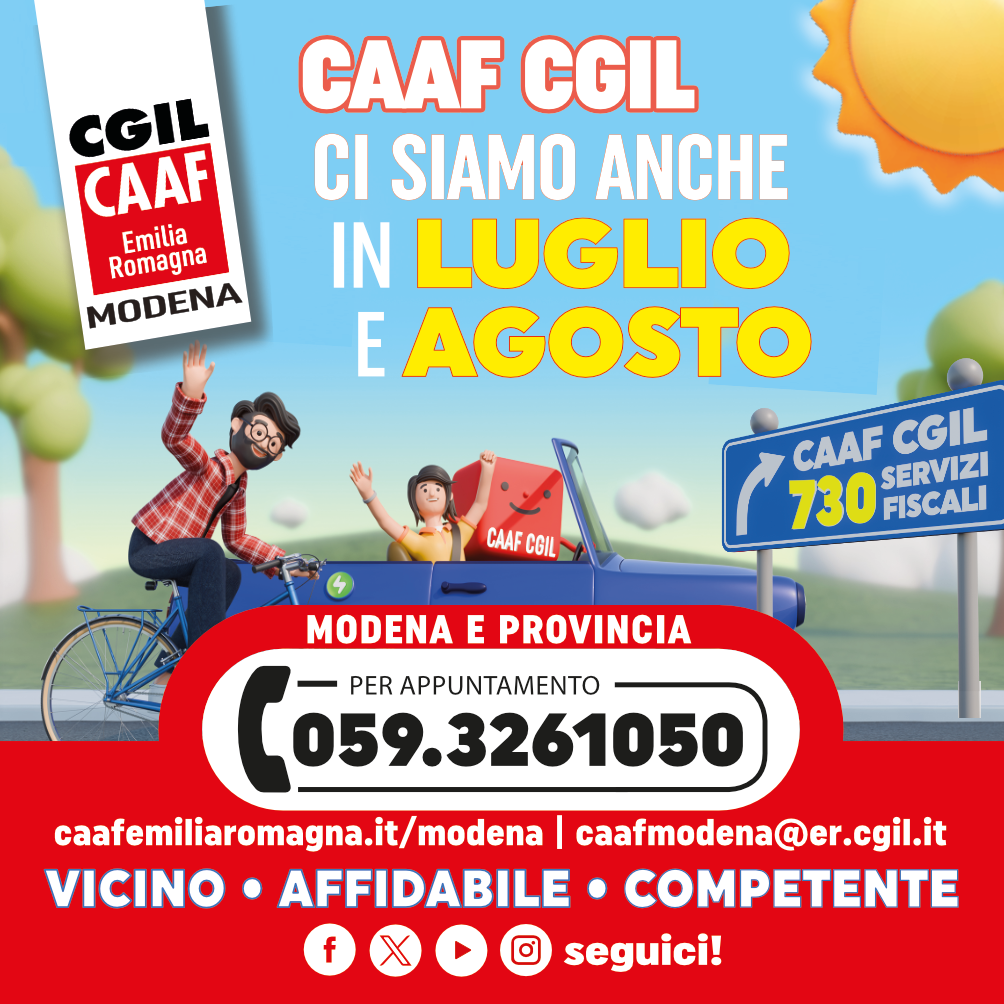 Caaf Cgil Modena aperti in estate