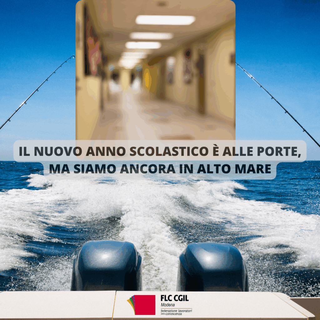 IL NUOVO ANNO SCOLASTICO È ALLE PORTE, MA SIAMO ANCORA IN ALTO MARE ...