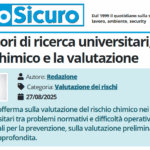 PuntoSicuro - I laboratori di ricerca universitari, il rischio chimico e la valutazione
