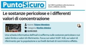 PuntoSicuro - Le sostanze pericolose e i differenti valori di concentrazione