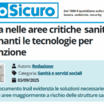 PuntoSicuro - Sicurezza nelle aree critiche sanitarie: determinanti le tecnologie per la prevenzione