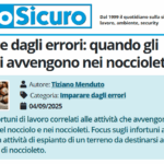 PuntoSicuro - Quando gli incidenti avvengono nei noccioleti