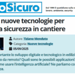 PuntoSicuro - Usare le nuove tecnologie per gestire la sicurezza in cantiere