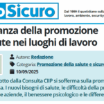 PuntoSicuro - L’importanza della promozione della salute nei luoghi di lavoro