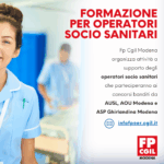 La Fp Cgil Modena organizza momenti formativi per operatori socio sanitari in preparazione dei concorsi delle aziende sanitarie e ospedaliere e dell’Asp Ghirlandina di Modena