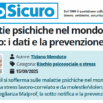 PuntoSicuro - Le malattie psichiche nel mondo del lavoro: i dati e la prevenzione
