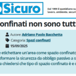 PuntoSicuro - Gli spazi confinati non sono tutti uguali