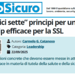 PuntoSicuro - I "Magnifici sette" principi per una leadership efficace per la SSL