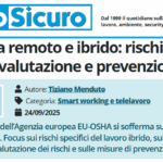 PuntoSicuro - Lavoro da remoto e ibrido: rischi specifici, valutazione e prevenzione