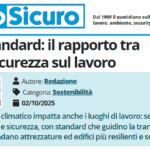 PuntoSicuro - Nuovi standard: il rapporto tra clima e sicurezza sul lavoro
