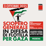 3 ottobre 2025 sciopero generale Cgil in difesa di Flotilla, dei valori costituzionali e per Gaza