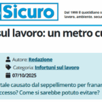 PuntoSicuro - Incidenti sul lavoro: un metro cubo di terra